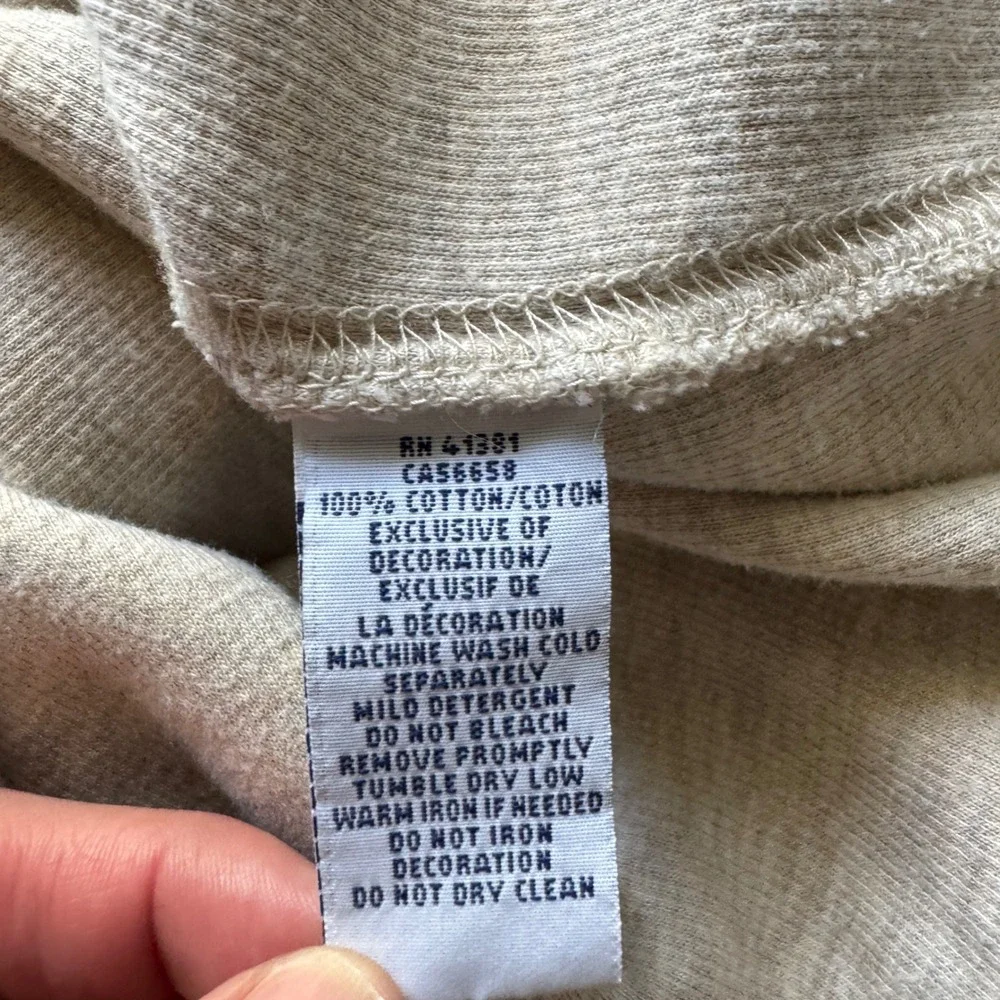 Polo Ralph Lauren Shawl Collar Sweatshirt Men's L Oatmeal‎ Beige Preppy